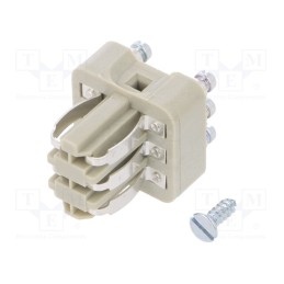 1 pcs x LAPP - 10488100 - Connector: HDC, male, EPIC STA, PIN: 6, size H-A 3, 10A, 60V, 21x21mm