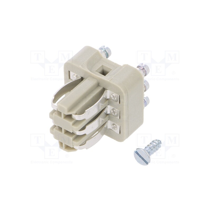 1 pcs x LAPP - 10488100 - Connector: HDC, male, EPIC STA, PIN: 6, size H-A 3, 10A, 60V, 21x21mm