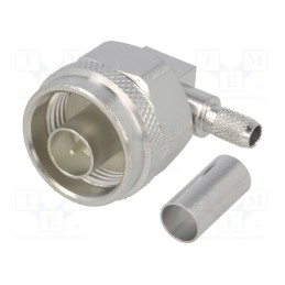 1 pcs x TELEGu00c4RTNER - J01020A0036 - Plug, N, male, angled 90°, 50Ω, RG142,RG223,RG400, for cable, PTFE