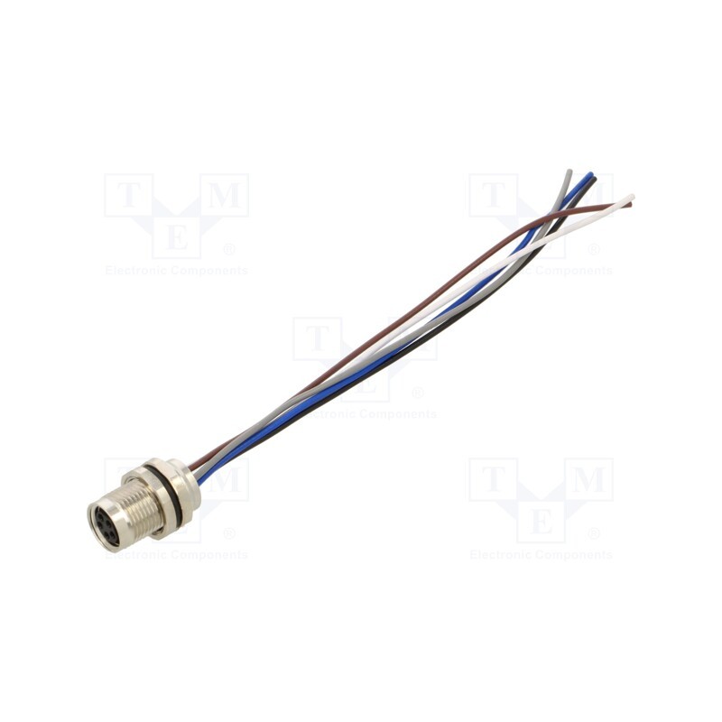 1 pcs x DEGSON ELECTRONICS - SD-M8B-05P-FF-SF7A10-00A(H) - Connector: M8, female, PIN: 5, straight, for panel mounting, socket