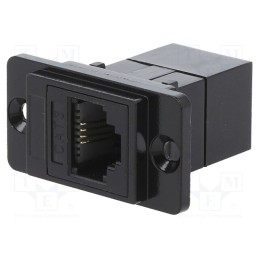 1 pcs x CLIFF - CP30723MB - Coupler, DUALSLIM, Cat: 3, Layout: 6p4c, RJ11 socket,both sides