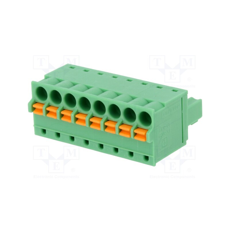 1 pcs x PHOENIX CONTACT - FK-MCP 1,5/ 8-ST-3,81 - 1851106 - Pluggable terminal block, 3.81mm, ways: 8, straight, plug, female