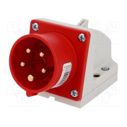 1 pcs x PCE - 515-6 - Connector: AC supply 3-phase, socket, male, 16A, 400VAC, IEC 60309