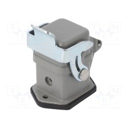 1 pcs x DEGSON ELECTRONICS - D3A-BK-1L-MCV - Enclosure: for HDC connectors, size D3A, with latch, with cover