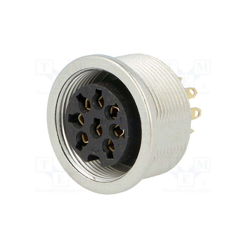 1 pcs x LUMBERG - 0304 08-1 - Connector: M16, socket, female, soldering, PIN: 8, 5A, 60V, IP68