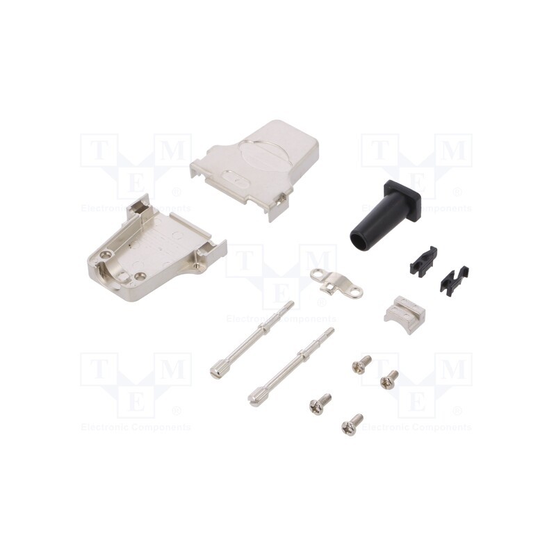 1 pcs x ENCITECH - DTZF15-LJS-RGL+M2.5-K - Enclosure: for D-Sub connectors, D-Sub 15pin,D-Sub HD 26pin