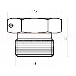 Gz M18x1 5 plug for blanking the hydrolider conduit