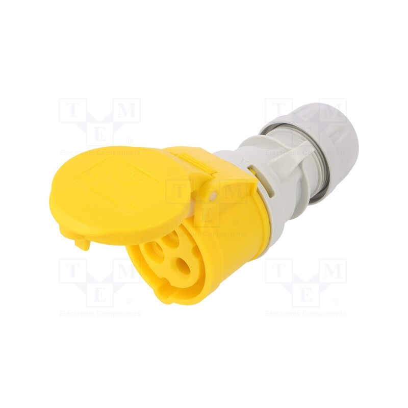 1 pcs x PCE - 213-4 - Connector: AC supply, plug, female, 16A, 110VAC, IEC 60309, IP44