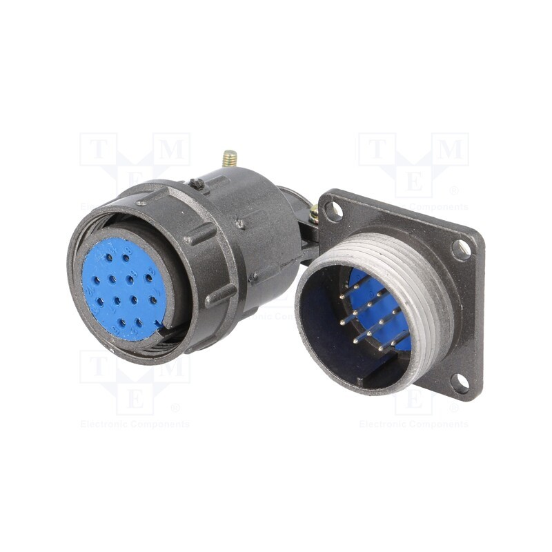 1 pcs x CONNFLY - DS1110-07-12LYP - Connector: circular, socket,plug, DS1110-07, male,female, PIN: 12