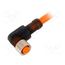 1 pcs x LUMBERG AUTOMATION - 13169 RKMWV 3-224/2 M - Connector: M8, 2m, female, PIN: 3, angled 90°, plug, PUR