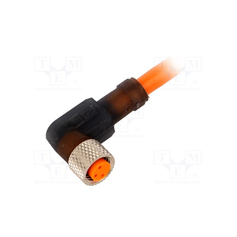 1 pcs x LUMBERG AUTOMATION - 13169 RKMWV 3-224/2 M - Connector: M8, 2m, female, PIN: 3, angled 90°, plug, PUR