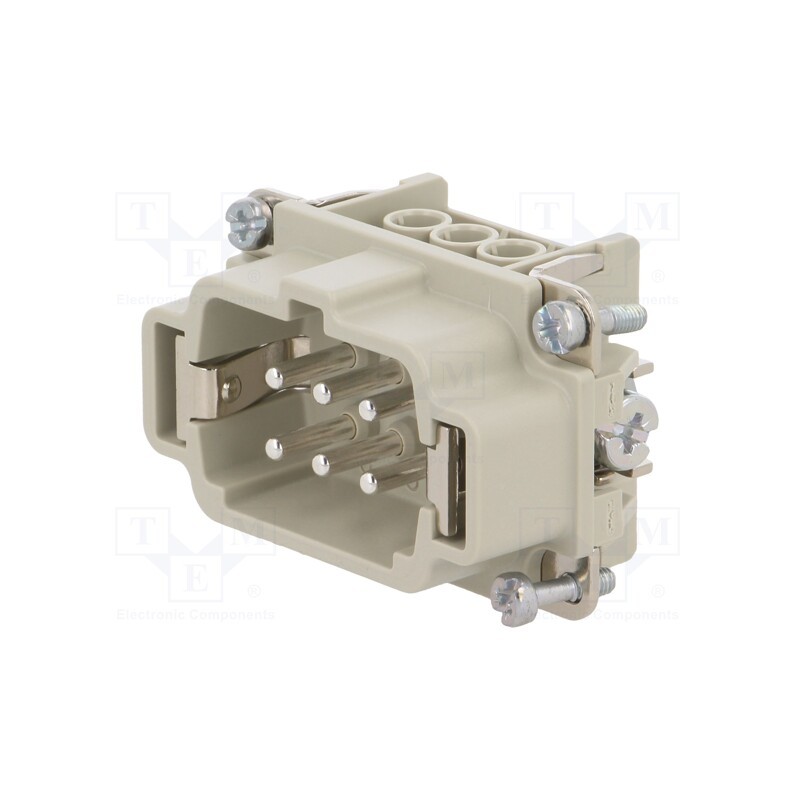 1 pcs x LAPP - 10190000 - Connector: HDC, contact insert, male, EPIC H-BE, PIN: 6, 6+PE, 16A