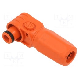 1 pcs x CONNFLY - DS1168-01-120FREYX - Plug, DC supply, female, PIN: 1, for cable, crimped, orange, 1kV