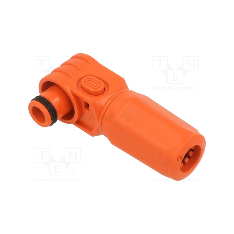 1 pcs x CONNFLY - DS1168-01-120FREYX - Plug, DC supply, female, PIN: 1, for cable, crimped, orange, 1kV