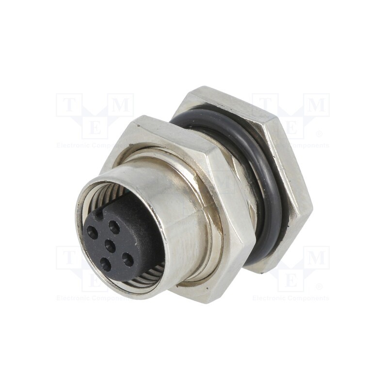 1 pcs x AMPHENOL LTW - M12A-05PFFS-SF8001 - Socket, M12, PIN: 5, female, A code-DeviceNet / CANopen, soldering