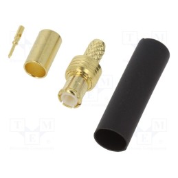 1 pcs x LINX TECHNOLOGIES - CONMCX007 - Plug, MCX, male, straight, 50Ω, RG174, soldering,crimped, for cable