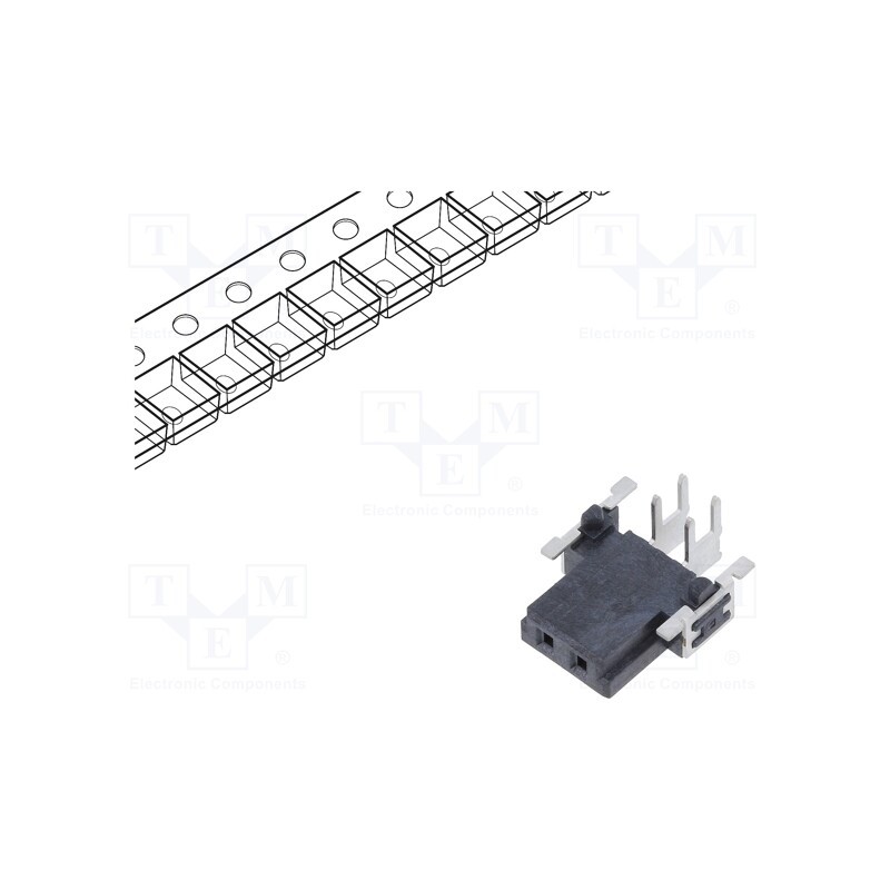 1 pcs x HARTING - 15650022701333 - Connector: PCB to PCB, female, PIN: 2, 2.54mm, har-flex® Power