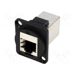 1 pcs x CLIFF - CP30220S - Coupler, FT, Cat: 5e, shielded, Layout: 8p8c, 19x24mm, Mat: plastic