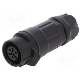 1 pcs x Amphenol Communications Solutions - MRDAH03M15000 - Plug, Connector: circular, MRD, PIN: 3, 24AWG÷20AWG, gold flash, 5A