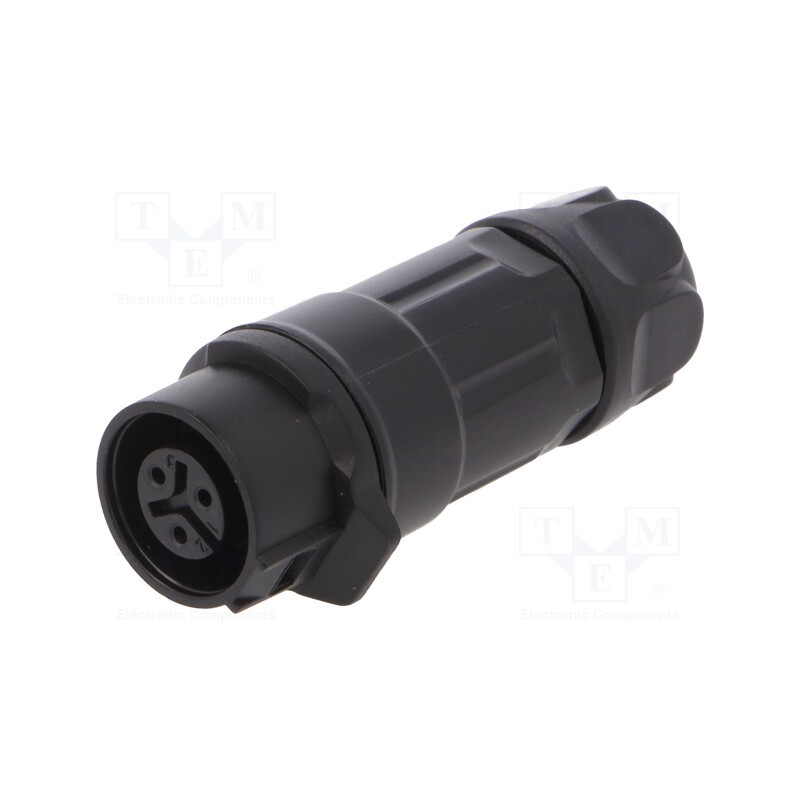 1 pcs x Amphenol Communications Solutions - MRDAH03M15000 - Plug, Connector: circular, MRD, PIN: 3, 24AWG÷20AWG, gold flash, 5A