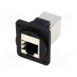 1 pcs x CLIFF - CP30220SX - Coupler, FT, Cat: 5e, shielded, Layout: 8p8c, 19x24mm, Mat: plastic