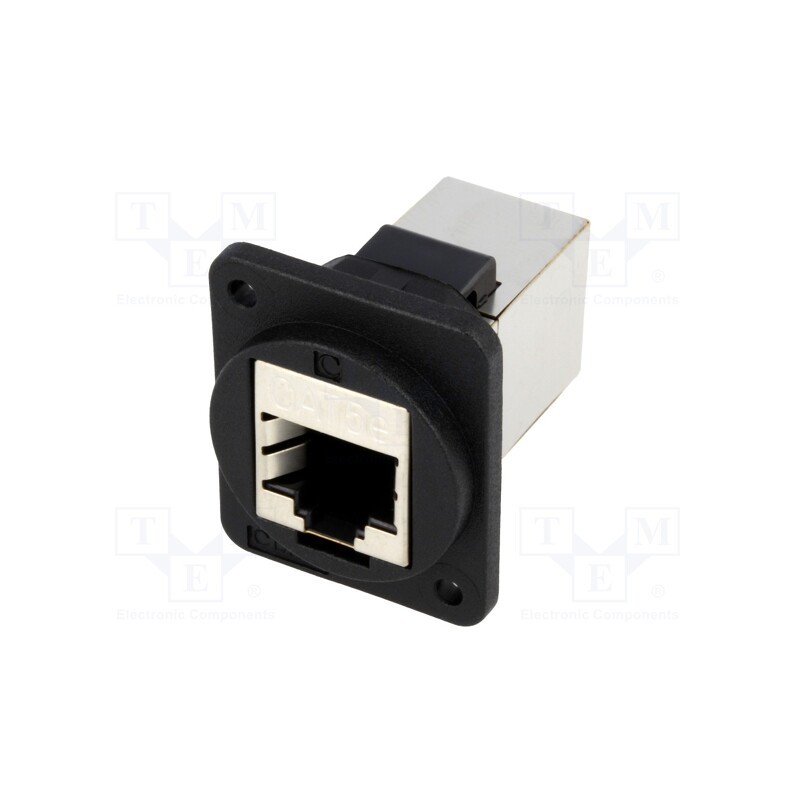 1 pcs x CLIFF - CP30220SX - Coupler, FT, Cat: 5e, shielded, Layout: 8p8c, 19x24mm, Mat: plastic