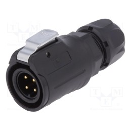 1 pcs x LUTRONIC - 2213 - Connector: circular, plug, size 16, 02, male, PIN: 4, with latch