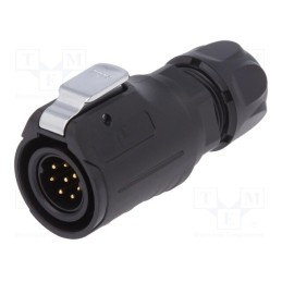 1 pcs x LUTRONIC - 2216 - Connector: circular, plug, size 16, 02, male, PIN: 8, with latch