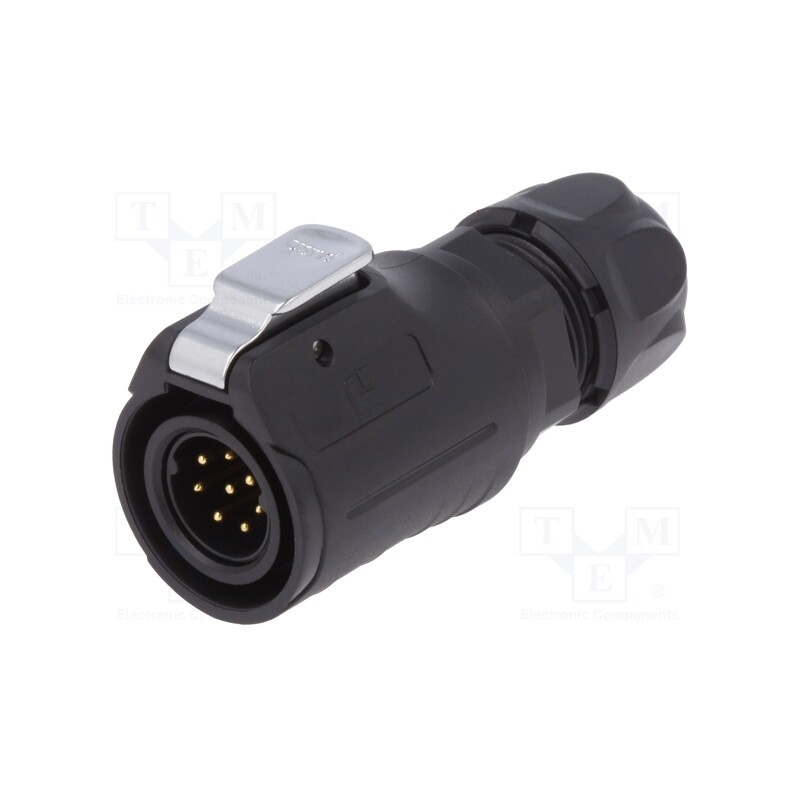 1 pcs x LUTRONIC - 2216 - Connector: circular, plug, size 16, 02, male, PIN: 8, with latch