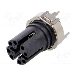 1 pcs x AMPHENOL LTW - MSXS-08PFFT-EE0001 - Socket, M12, PIN: 8, female, X code-ProfiNET, on PCBs, SMT, 50V, 0.5A