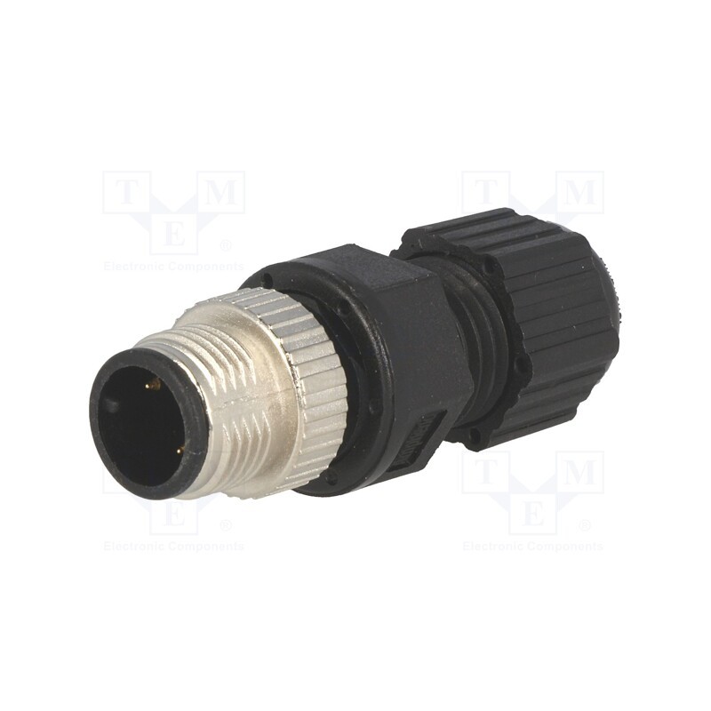 1 pcs x AMPHENOL LTW - M12A-03BMMA-SL8001 - Plug, M12, PIN: 3, male, A code-DeviceNet / CANopen, for cable