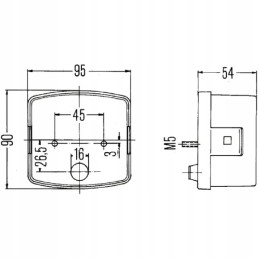 Left turn signal and parking lamp Deutz Fahr