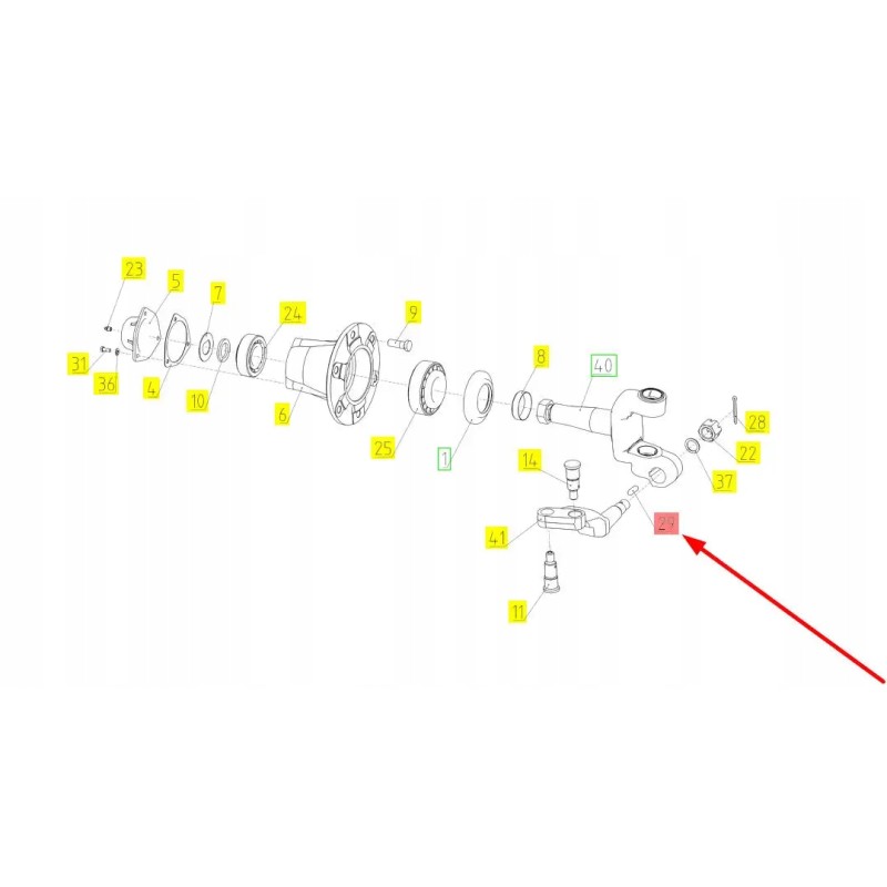 100126655 prismatic key 12 x 8 x 40