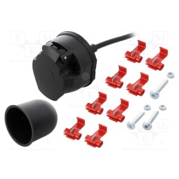 1 set x TESAT - WH12-01-150NIG - Connector: automotive, socket, for panel mounting, PIN: 7, 1.5m