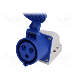 1 pcs x PCE - 123-6K - Connector: AC supply, socket, female, 32A, 230VAC, IEC 60309, IP44