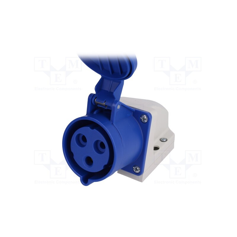 1 pcs x PCE - 123-6K - Connector: AC supply, socket, female, 32A, 230VAC, IEC 60309, IP44