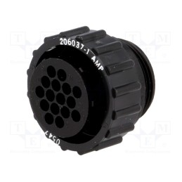 1 pcs x TE Connectivity - 206037-1 - Plug, female, PIN: 16, w/o contacts, CPC Series 1, for cable
