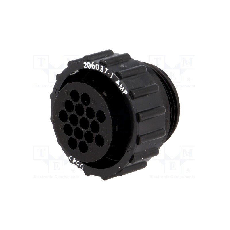 1 pcs x TE Connectivity - 206037-1 - Plug, female, PIN: 16, w/o contacts, CPC Series 1, for cable