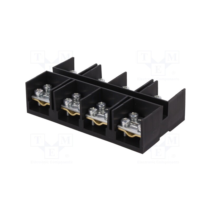 1 pcs x PAWBOL - E.4008 - Terminal block, screw terminal, 35mm2, 125A, ways: 4, terminals: 8