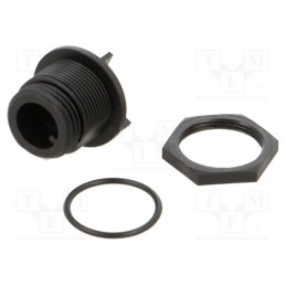 1 pcs x BULGIN - PX0413/03P - Connector: circular, socket, male, PIN: 3, w/o contacts, IP68, 250V