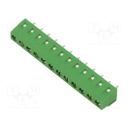1 pcs x TE Connectivity - 1-282836-2 - PCB terminal block, angled 90°, 5mm, ways: 12, on PCBs, terminal