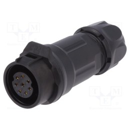 1 pcs x LUTRONIC - 2223 - Connector: circular, plug, size 16, 02, female, PIN: 8, for latch