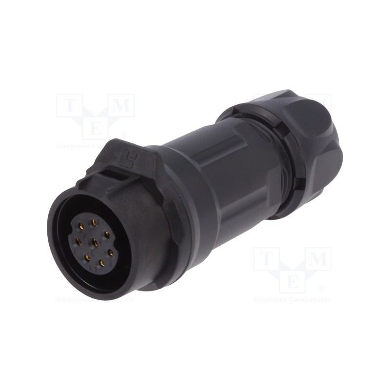 1 pcs x LUTRONIC - 2223 - Connector: circular, plug, size 16, 02, female, PIN: 8, for latch