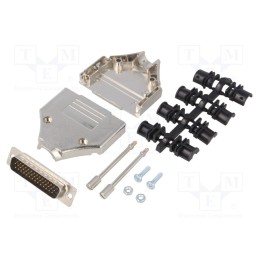 1 pcs x ENCITECH - 6355-0056-03 - D-Sub HD, PIN: 44, plug, male, soldering, for cable, black