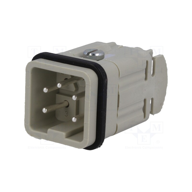 1 pcs x AMPHENOL - C14610A0040024 - Connector: HDC, contact insert, male, C146, PIN: 5, 4+PE, size A3