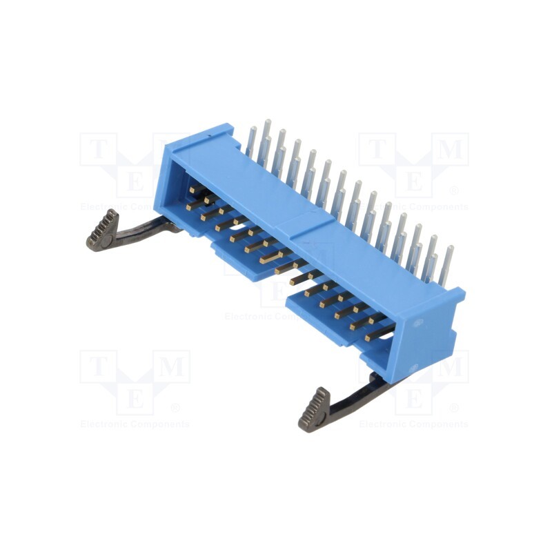 1 pcs x TE Connectivity - 2-1761607-9 - Socket, IDC, male, PIN: 26, angled 90°, snapped-in, THT, gold-plated