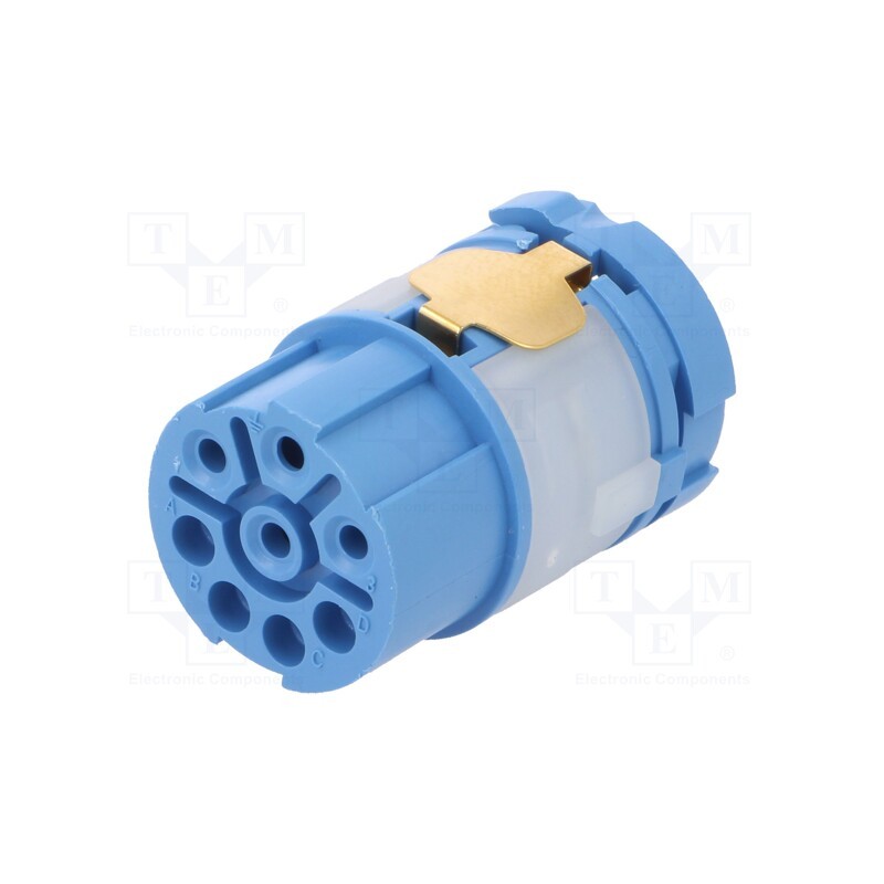 1 pcs x HUMMEL - 7084943102 - Connector: M23, contact insert, PIN: 8(4+4), female, for cable