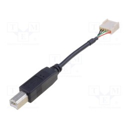 1 pcs x BULGIN - 14194 - Transition: adapter cable, USB B plug,5pin plug, Len: 0.1m