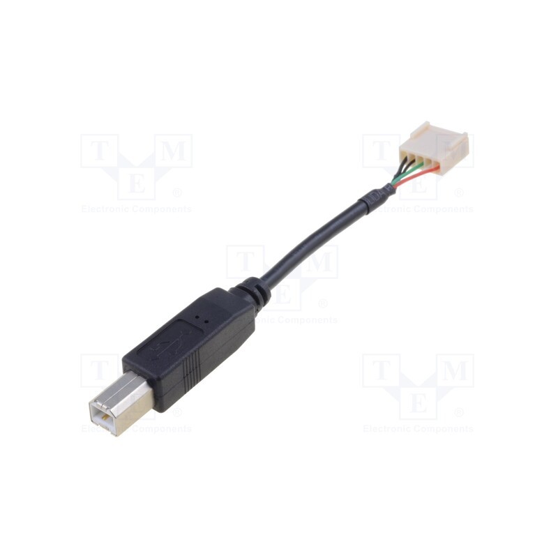 1 pcs x BULGIN - 14194 - Transition: adapter cable, USB B plug,5pin plug, Len: 0.1m