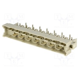 1 pcs x HARTING - 9061152911 - Socket, DIN 41612, type H, male, PIN: 15, THT, on PCBs, angled 90°